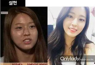 韩国网红化妆前后对比,揭秘美丽蜕变秘诀！